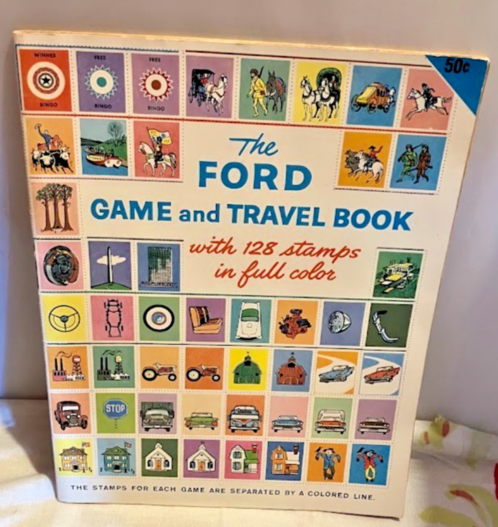 1959 The FORD Game And Travel Book With 128 Stamps In Full Color UNUSED Galaxie
